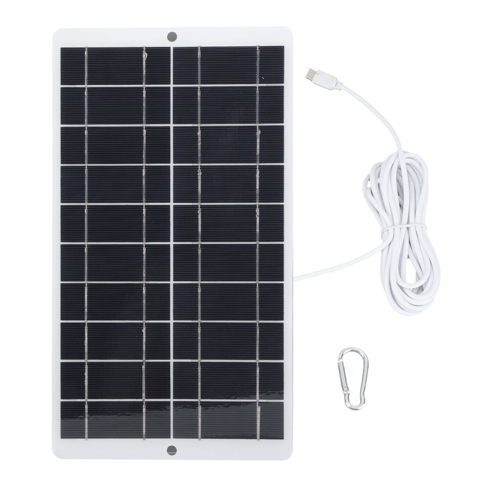 8W 5V Portable Solar Panel Type C Charger For Camera Phone Light 643505256567