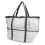 (White) Nylon Foldable Beach Shoulder Bag Multifunctional Mesh Tote Grey 3