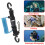 Spiral Coil Cable Flashlight Leash Diving Snorkelling Surfing Kayaking 4