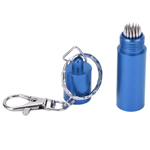 (Blue) Pool Cue Tip Tool Billiard Cue Accessory Red 2