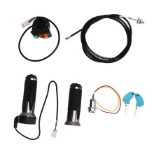 Bike Throttle Grip Kit Anti Slip Drum Brake Line Ignition Switch