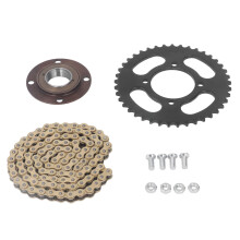 Chain Front Rear Chainring Kit Aluminum Gold 104 Link 420 Chain 41T
