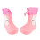 Rain Boot Waterproof Adjustable Bunny Pattern Pink 3