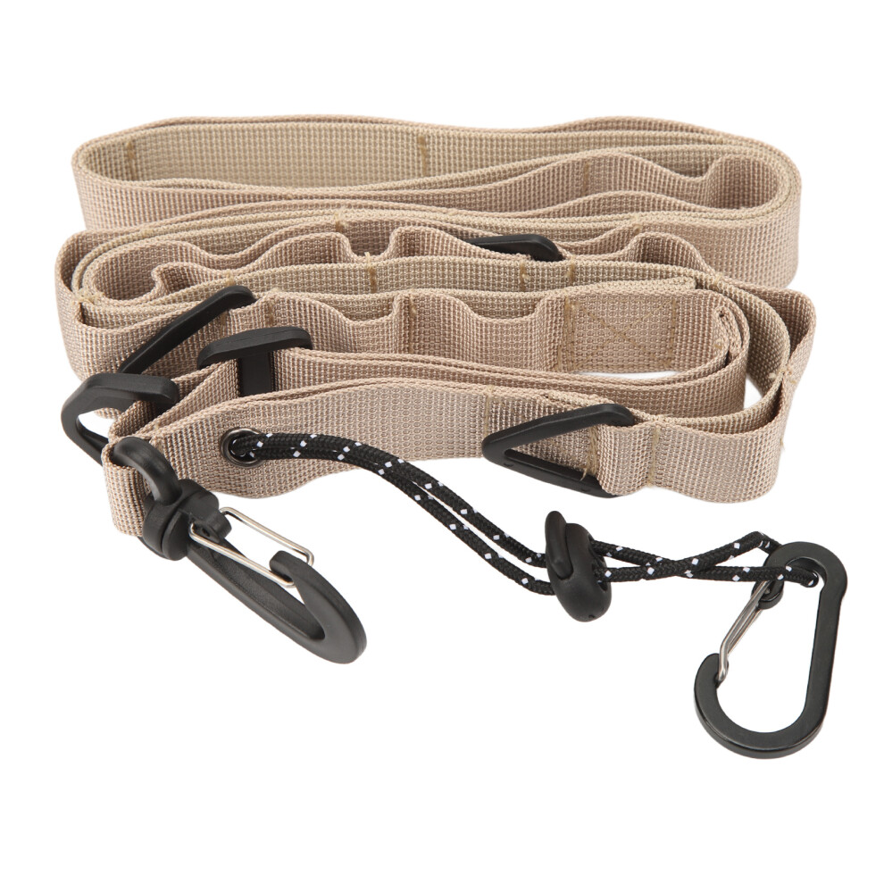 (Khaki) Camping Storage Strap Multifunctional Nylon Shoulder Strap Black-image-OPC-PMK6FD7-NEW