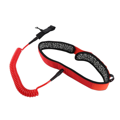 Surfboard Waist Leash 7mm 10ft Coiled Paddleboard Leash 2