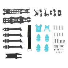 (Blue) FPV Racing Drone Frame 225mm Carbon Fiber Quadcopter Blue