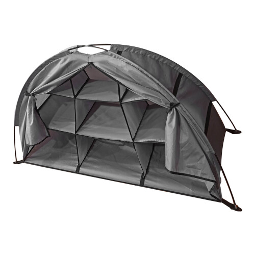 (Gray Folding) Camping Shoes Organizer 9 Shelf Foldable Brown 1