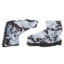 (Black and White Camouflage XL) Outdoor Shoe Cover Sandproof Slip-Resistant Hiking Black White Camo XL