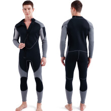 3mm Neoprene Wetsuit Men Front Zip Full Body Diving Suit