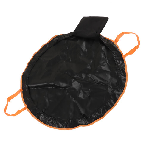 (Orange Side) Wetsuit Changing Mat Waterproof Foldable Surf Mat All Black 1