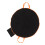 (Orange Side) Wetsuit Changing Mat Waterproof Foldable Surf Mat All Black 3