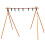 Wooden Triangular Storage Rack High Load 125cm 1