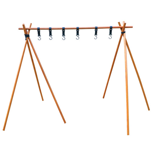 Wooden Triangular Storage Rack High Load 125cm