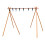 Wooden Triangular Storage Rack High Load 125cm 2