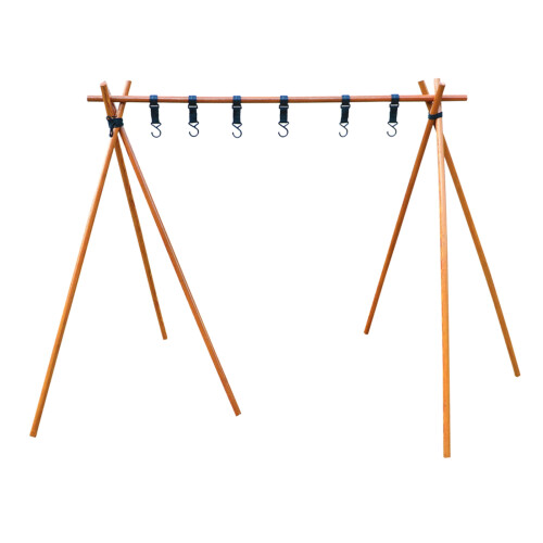 Wooden Triangular Storage Rack High Load 125cm 1