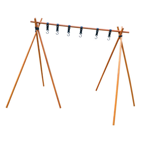 Wooden Triangular Storage Rack High Load 125cm 2