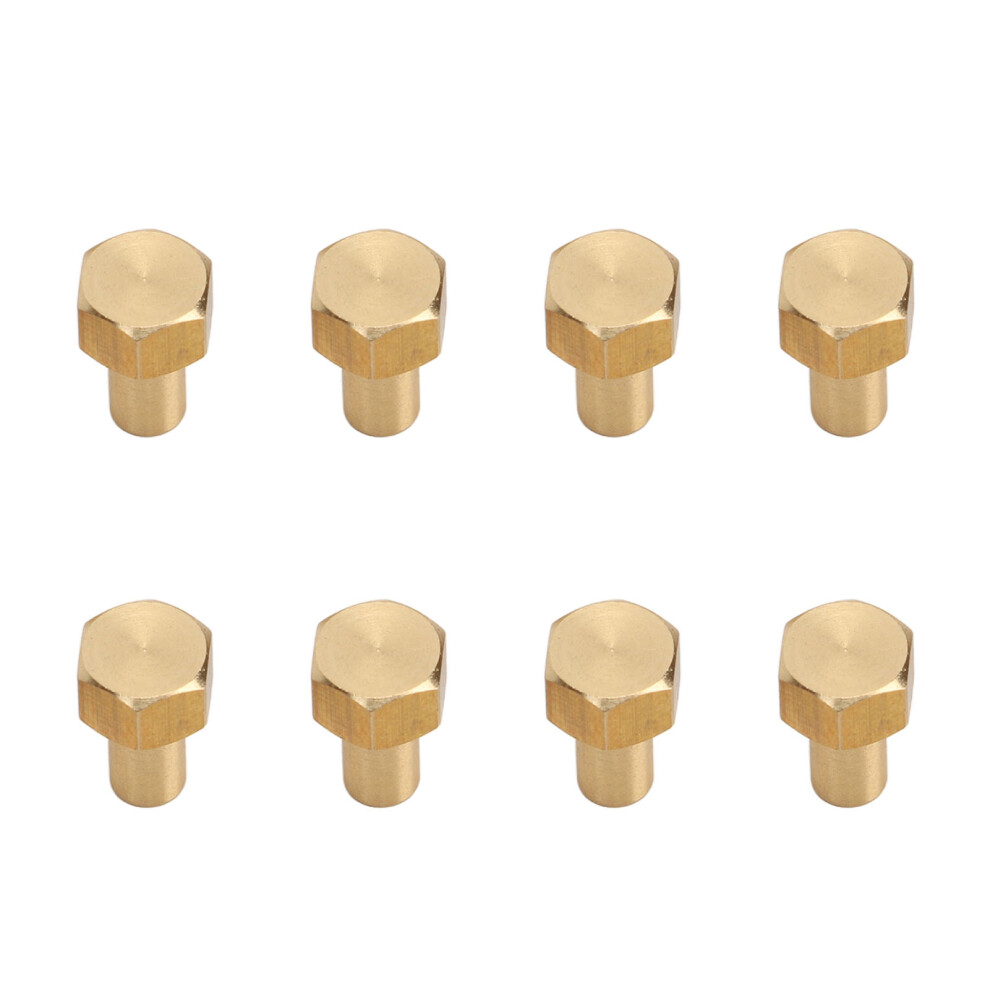 (8Mm / 0.31In) 8Pcs 1/24 Rc Hex Nut Brass Wear Resistant 5Mm / 0.2In 643505276619