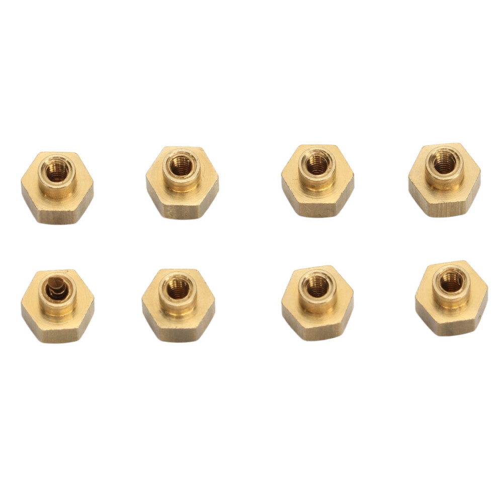 (5Mm / 0.2In) 8Pcs 1/24 Rc Hex Nut Brass Wear Resistant 5Mm / 0.2In 643505276565