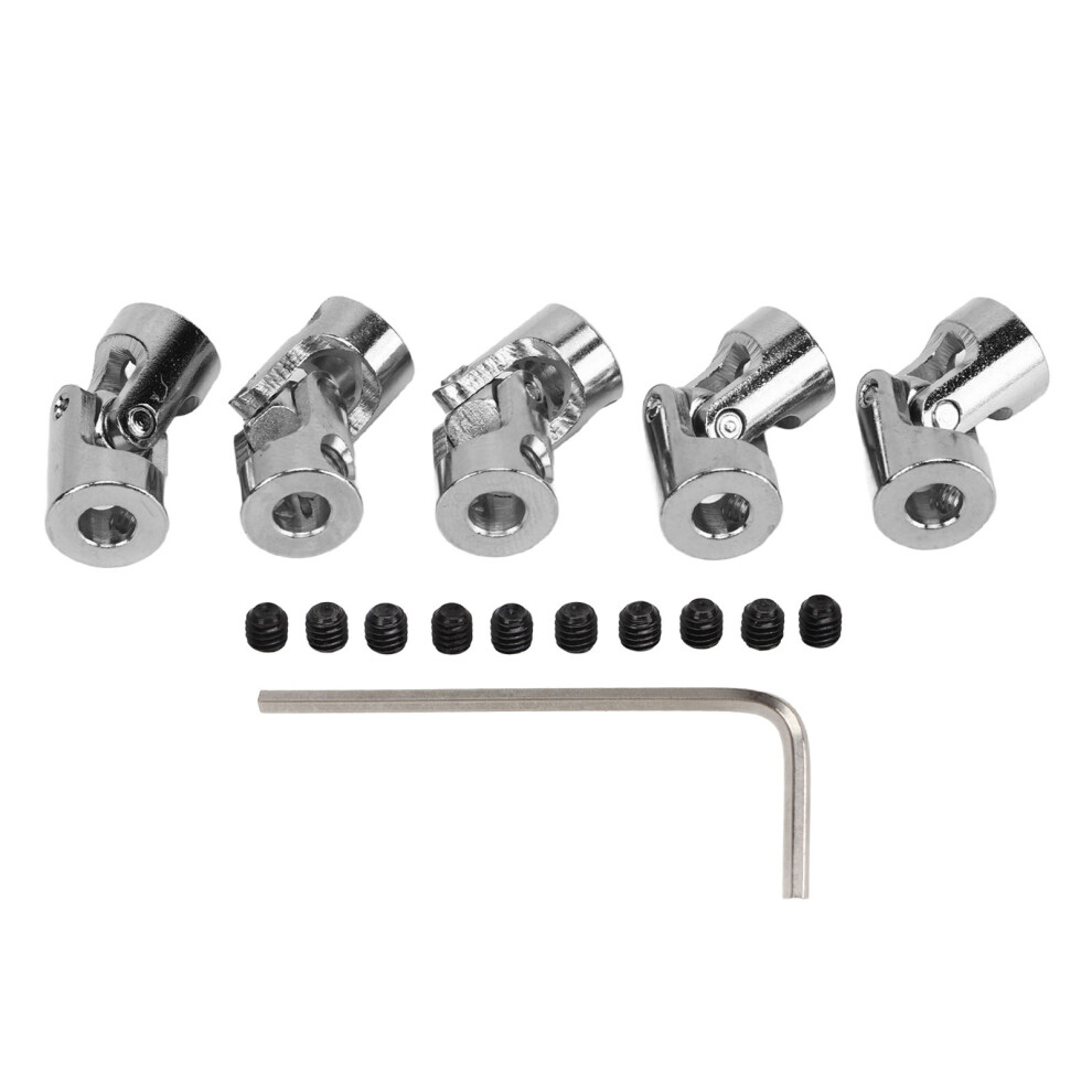5Pcs 5Mm Steel Motor Shaft Coupling Connector For Rc Model Cars Ships 643505281552