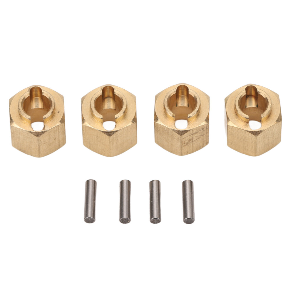 (6Mm) 4Pcs Rc Hub Adapter Hex Brass For Traxxas Trx4m 1/18 Scale 6Mm 643505267914