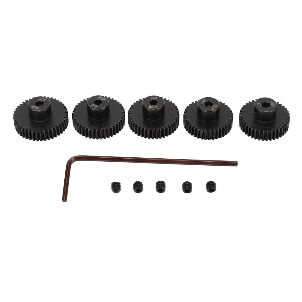5Pcs Rc Pinion Gear F 48Dp 0.53M 38-42T For 3.175Mm Shaft 643505287363