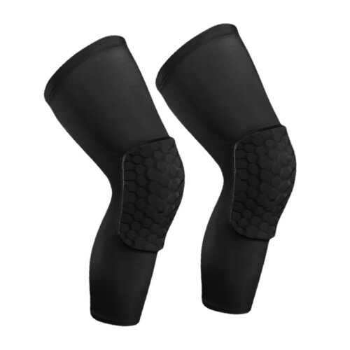 (Black L) Knee Brace Anti-Collision Breathable Elastic Support Black L 1