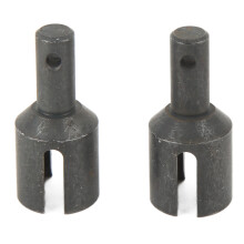 (Black) 1 Pair Diff Output Cup Front Rear Steel 1/8 4WD SLEDG Silver