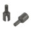 (Black) 1 Pair Diff Output Cup Front Rear Steel 1/8 4WD SLEDG Silver 4