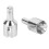 (Silver) 1 Pair Diff Output Cup Front Rear Steel 1/8 4WD SLEDG Silver 2