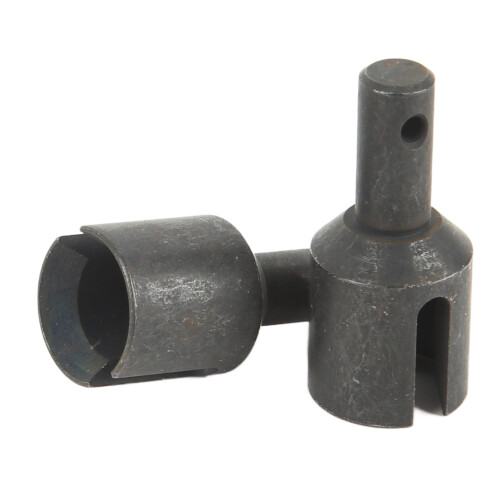 (Black) 1 Pair Diff Output Cup Front Rear Steel 1/8 4WD SLEDG Silver 1
