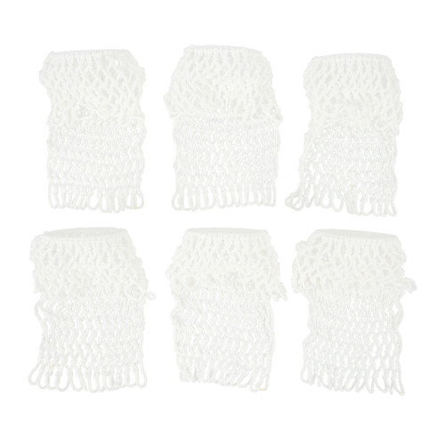 6PCS Billiards Table Net Pocket White Cotton for Pool Table