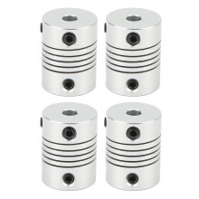 4Pcs 5-5mm Shaft Coupling Aluminum Flexible for 40MM Water Pusher