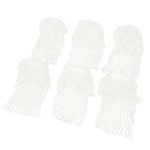 6PCS Billiards Table Net Pocket White Cotton for Pool Table 2