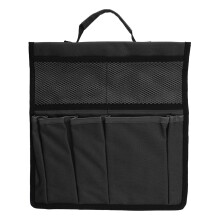 (Black) Garden Tool Storage Bag 600D Oxford Foldable Red Leaves