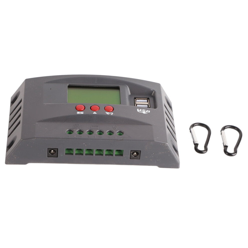 (20A) Mppt Solar Charge Controller 12V 24V Lcd Regulator 40A 2 Dc Usb 643505277449
