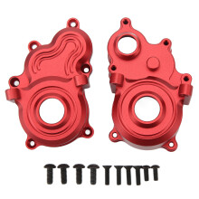 (Red) RC Medium Gear Box Housing Cover Aluminum Alloy 8691 Traxxas