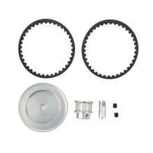 (Silver) 12T 30T Belt Drive Gears for Traxxas 1/10 RC Crawler Upgrade Red
