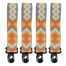 4PCS Ski Snowboard Boot Carrier Strap Thick Yellow Blue 28.7in