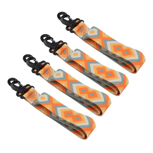 4PCS Ski Snowboard Boot Carrier Strap Thick Yellow Blue 28.7in 2