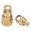 Quick Release Keychain Brass Detachable Universal Joint 4