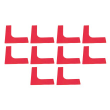(Red) 10 PCS Tennis Court Line Markers Yellow for Football Badminton