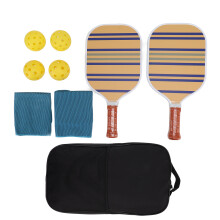 Fiberglass Surface Pickleball Paddles Honeycomb Core with 4 Balls Bag