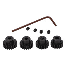 25DP M1 5.0mm RC Motor Gear 16T-19T Pinion Set Chrome Steel