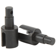 (Black) RC Front Diff Outdrive Steel Upgrade Losi Baja Rey 1/10 2pcs Silver