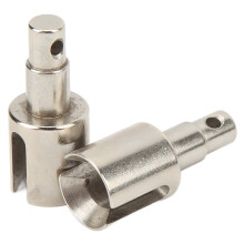 (Silver) RC Front Diff Outdrive Steel Upgrade Losi Baja Rey 1/10 2pcs Silver