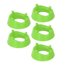 (Green) 5Pcs Ball Stand Plastic Football Basketball Volleyball Rugby Blue