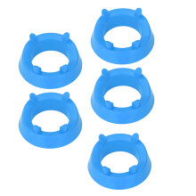 (Blue) 5Pcs Ball Stand Plastic Football Basketball Volleyball Rugby Blue
