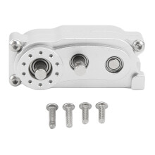 (Silver) Gearbox Transfer Case 313mm Wheelbase 2 Speed CNC Black RC Car