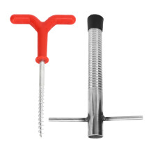 Stainless Steel Ice Fishing Stake Auger Multi Functional