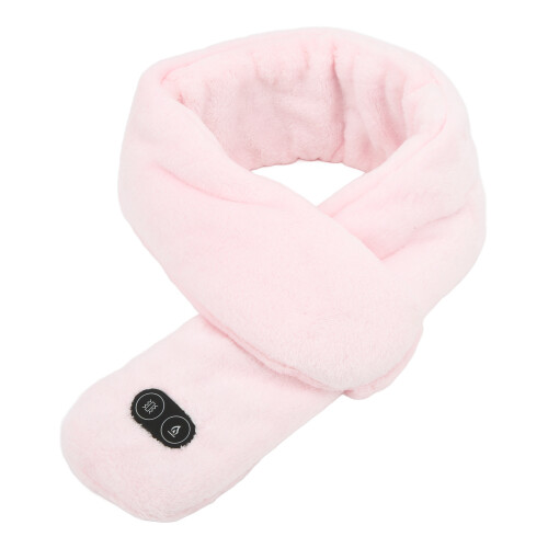 (Pink) Heating Scarf Smart Temp Adjust USB Massage Red 2